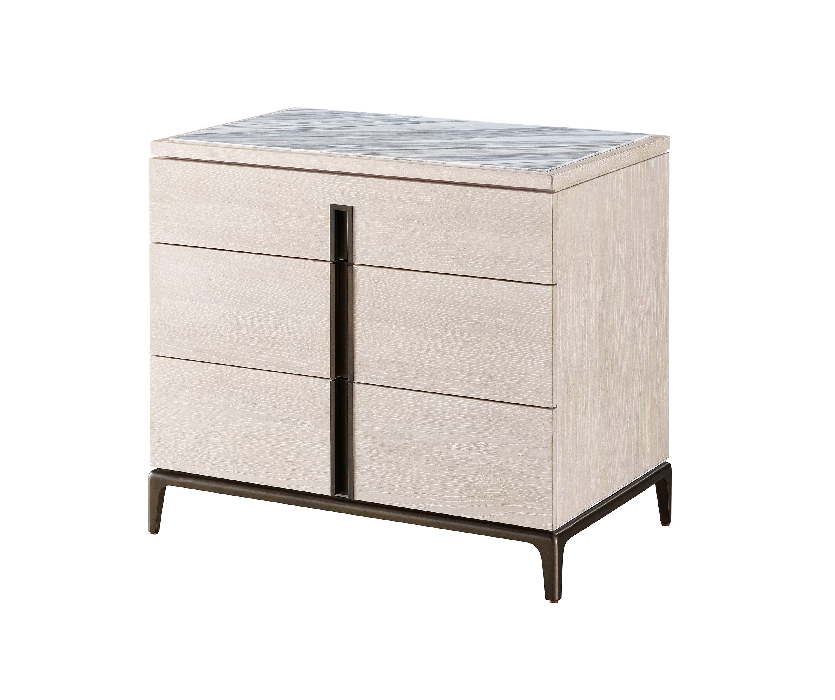 Hendricks Bedside Table - Calcatta Marble Top