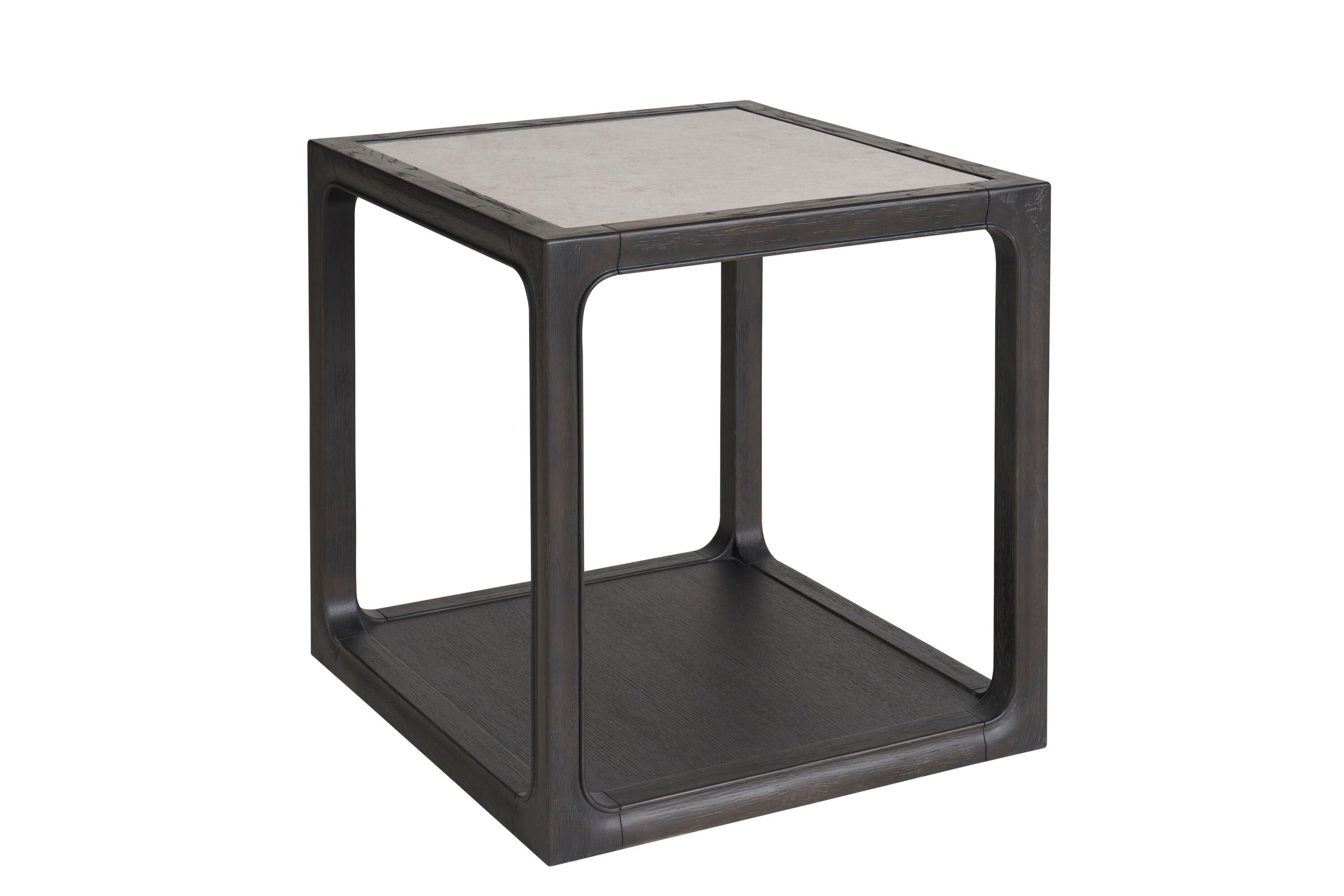 Smoke Fusion Marble Side Table