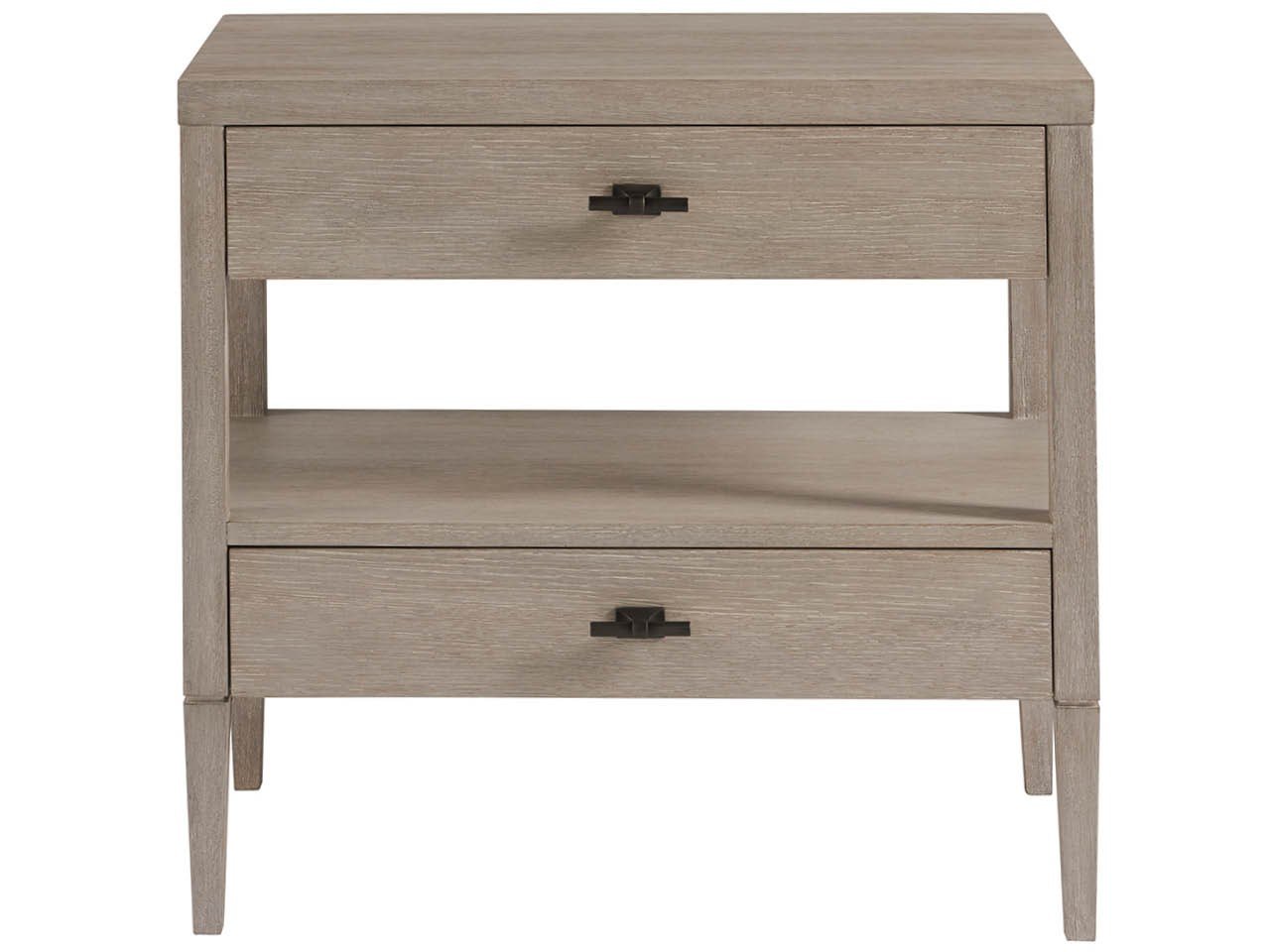 Midtown Petite Two Drawer Bedside Table