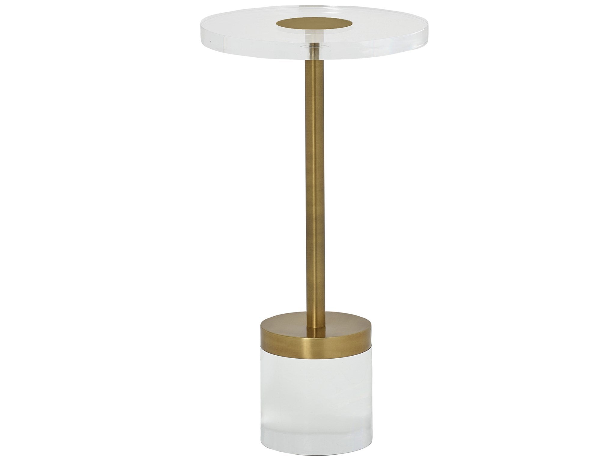 Deco Lucite Martini Accent Table