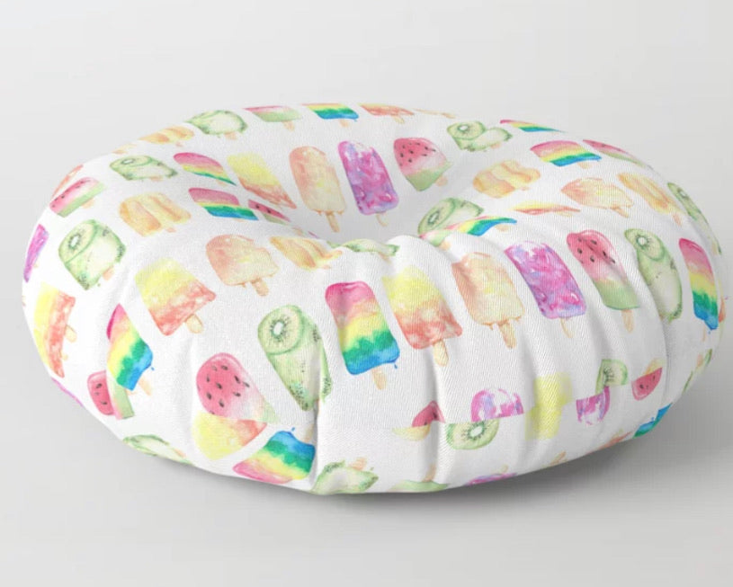 Popsicle Watercolour Floor Cushion